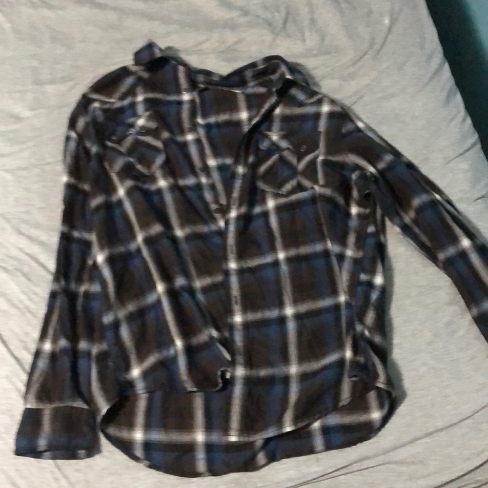 Dark blue Helix flannel